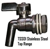 stainless steel taps for wine containers