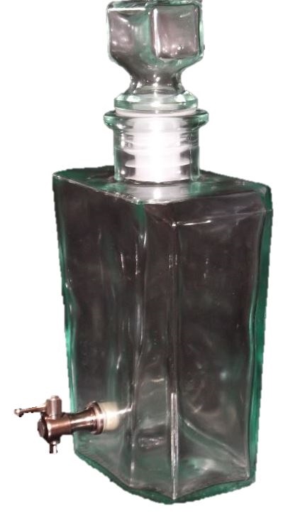 Whiskey bottle with small spout