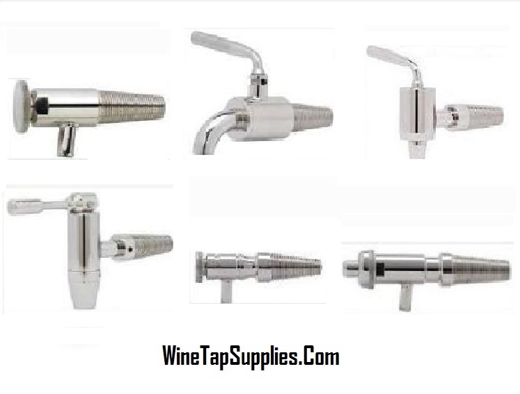 Large tap for wine barrel