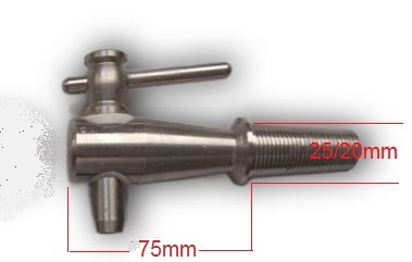 small metal taps for small oak barrels