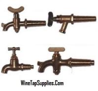 Tapered Brass Taps for Wooden Barrels
